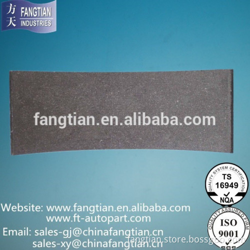 Undrilled Truck Brake Lining DA115R